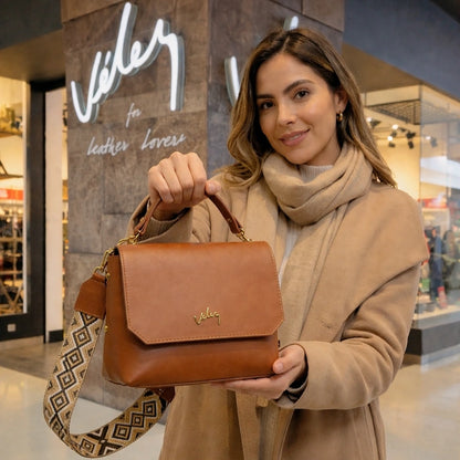 Bolso Carriel Vélez de Cuero Legítimo - Lanzamiento Exclusivo Con 80% de Descuento 🎁